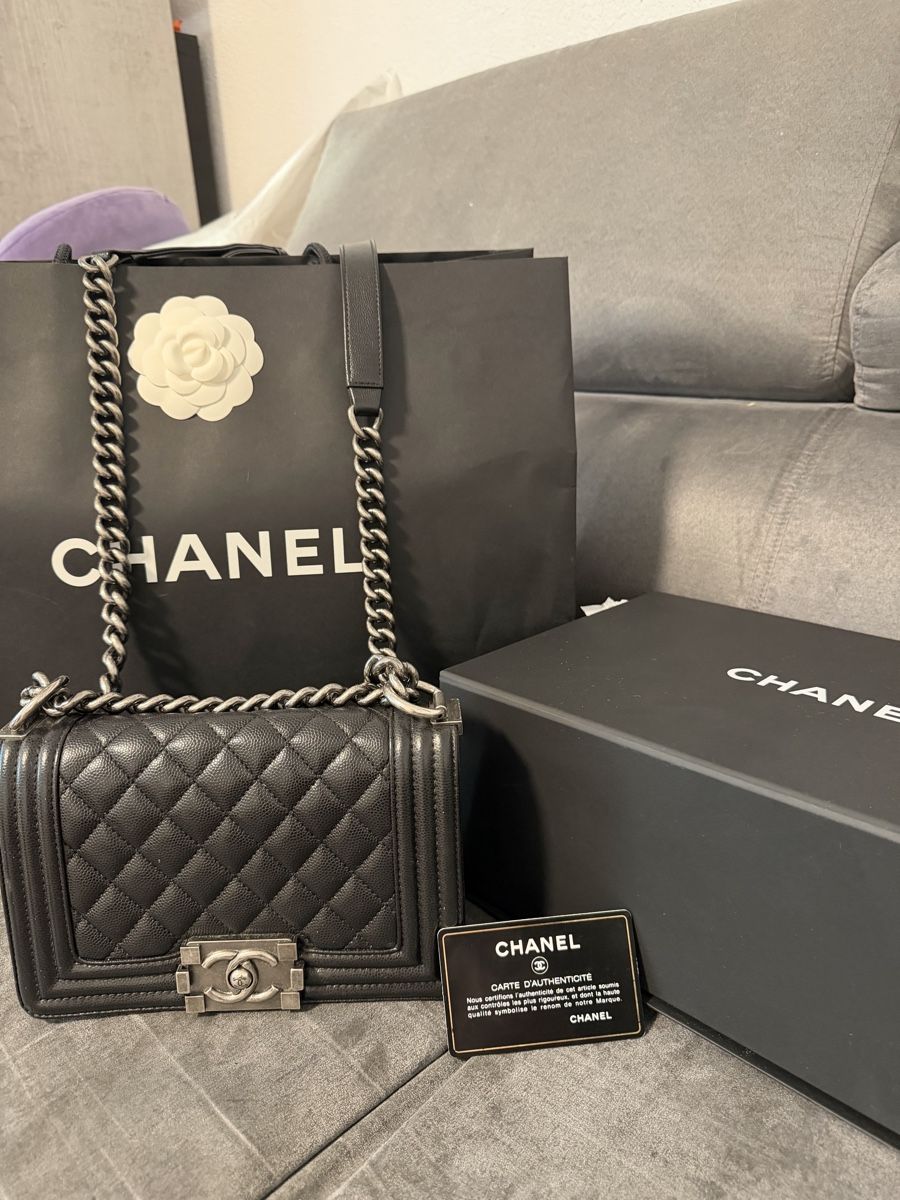 Chanel Borse da donna: CHANEL BOY MINI SCHWARZ ORIGINAL – Nuovo (secondo la descrizione) da Hinwil venduto da CozyBree 4