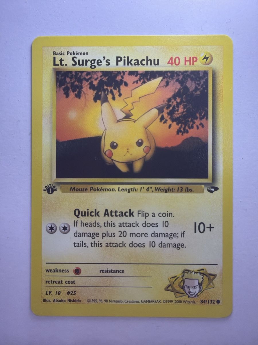 Cartoline: Pikachu 1st Edition 1999-2000 Gym Challenge – Usato da Muri AG venduto da SellingCards