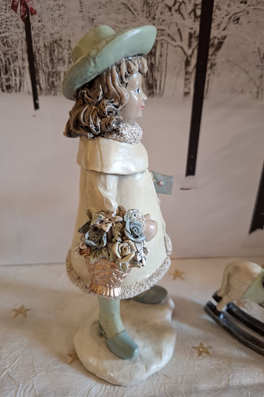 Statuette: VINTAGE BLUMENMÄDCHEN MIT PFERDCHEN – Nuovo (secondo la descrizione) da Gretzenbach venduto da schibaya 4