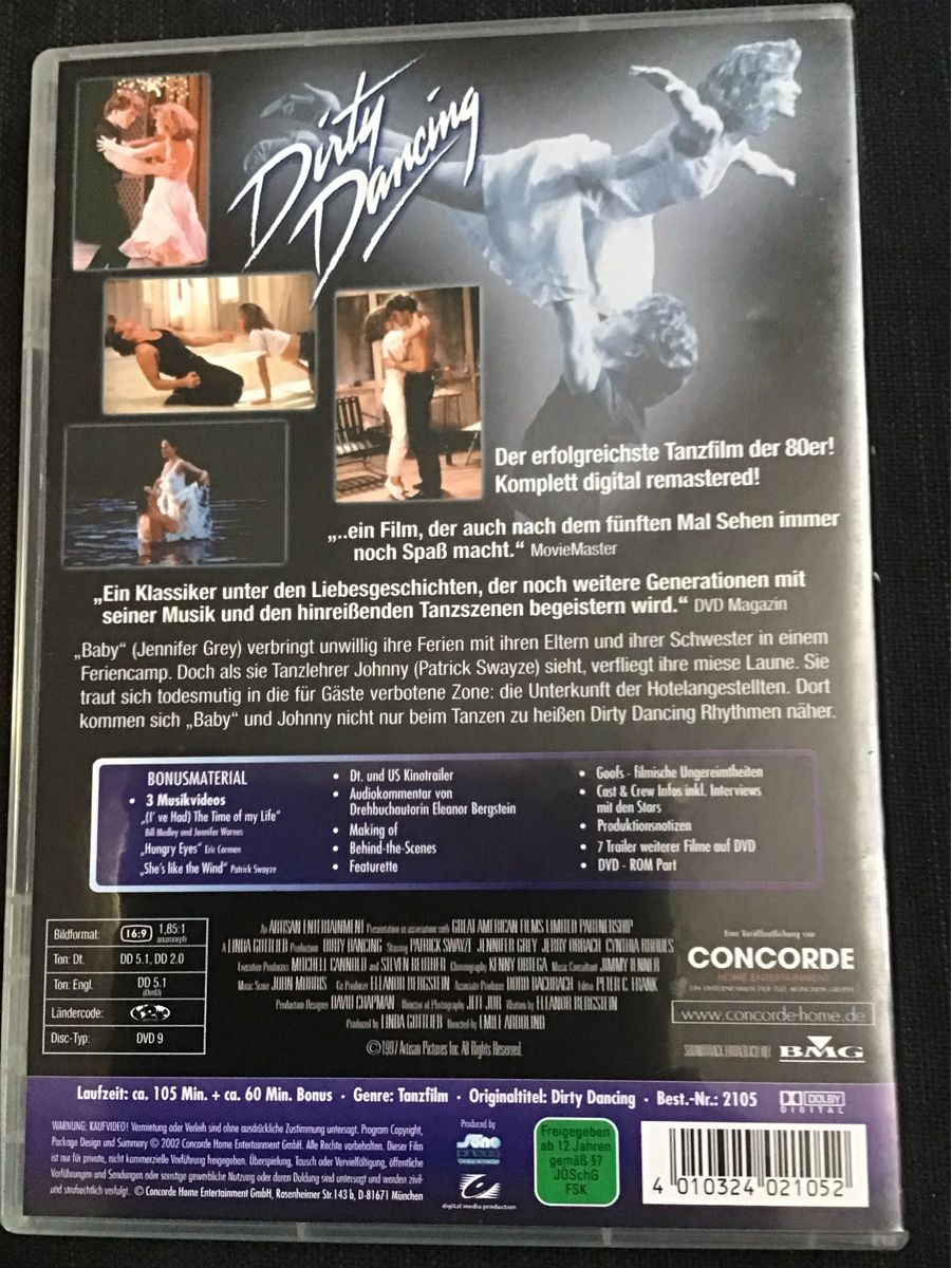Tutti i DVDs: Dirty Dancing DVD Special Edition – Usato da Bischofszell venduto da 19bischi67 1