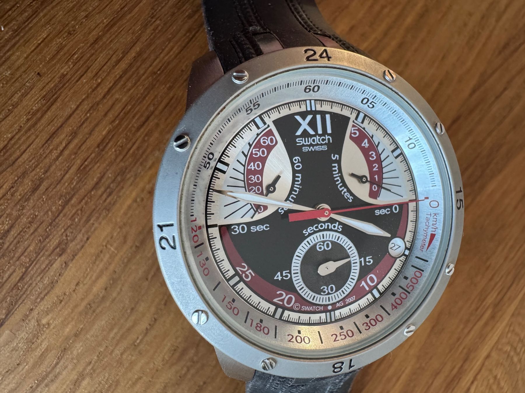 Swatch Orologi: SWATCH CHRONO - EVENING BLACK – Usato da Frauenfeld venduto da lona05 5