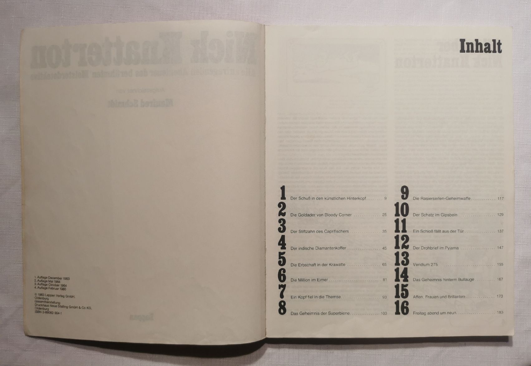 Comics: Nick Knatterton - Gesamtausgabe 1983 – Gebraucht aus Wängi von  1