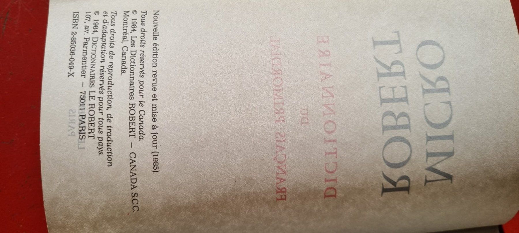 Libri: micro Robert - dictionnaire du français primordial – Usato da Spiegel b. Bern venduto da sus_xj97 5