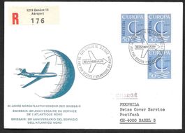 Swissair Jubiläumsflug Genf - New York 2.5.1967