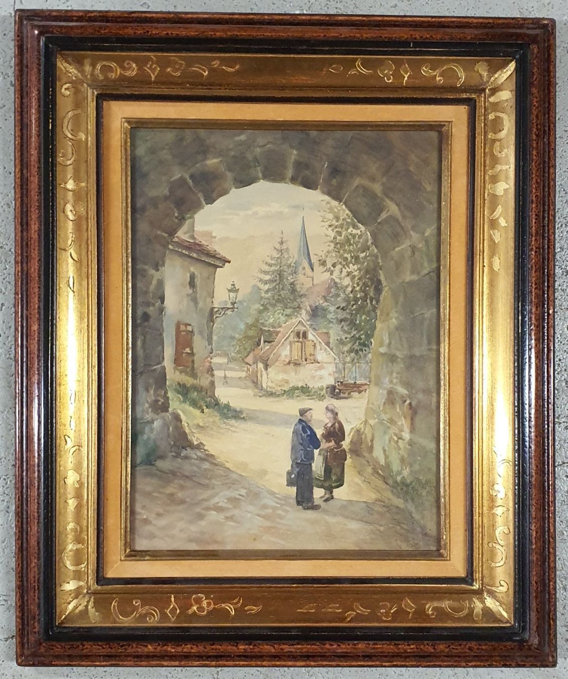 Dipinti: ORIGINAL AQUARELL MIT SCHÖNEM PASSENDEM RAHMEN – Usato da Gersau venduto da grafik-kunst 3