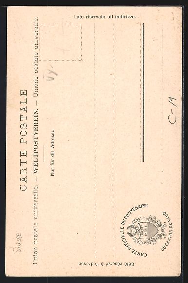 Cartoline postali: Schweiz, Premier Centenaire du Canton de – Usato da Berlin venduto da bartko-reher 1