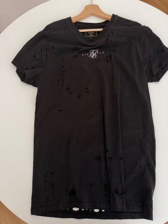 Schwarz T-Shirt SIKH SILK Grösse M gebraucht