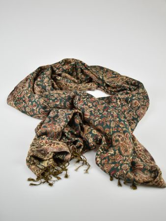 Schal / Tuch aus Wolle & Viskose, neuwertig, 72 x 209cm