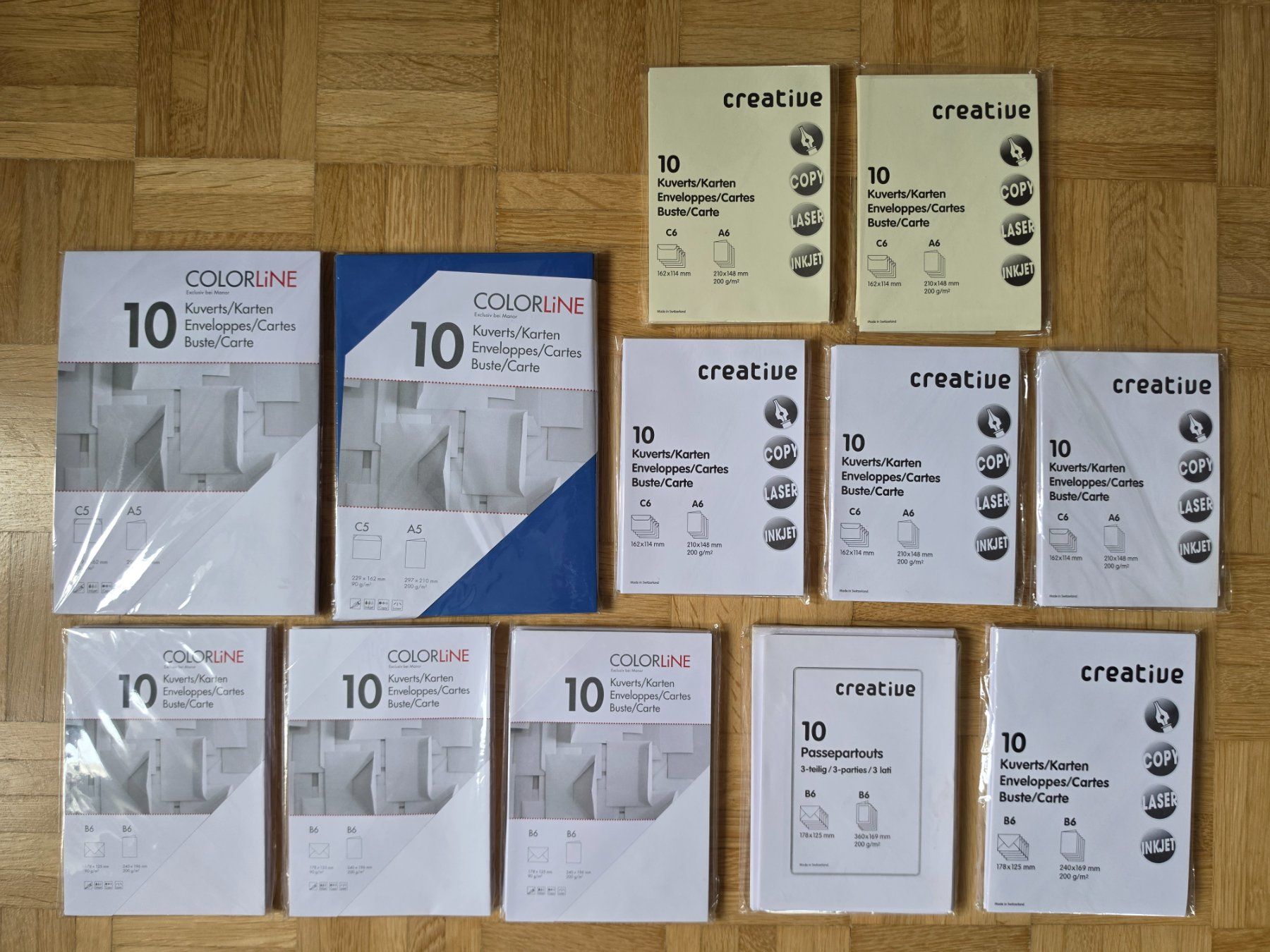 Cartoline: Div. Karten mit Couverts (neu) – Nuovo (secondo la descrizione) da Stäfa venduto da flamingo_17