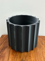 Blumentopf "Neuenburg" gross in der Farbe Schwarz-Weiss