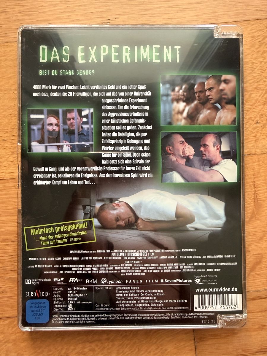 Alle DVDs: Das Experiment - DVD – Gebraucht aus Kölliken von nerdorado 1