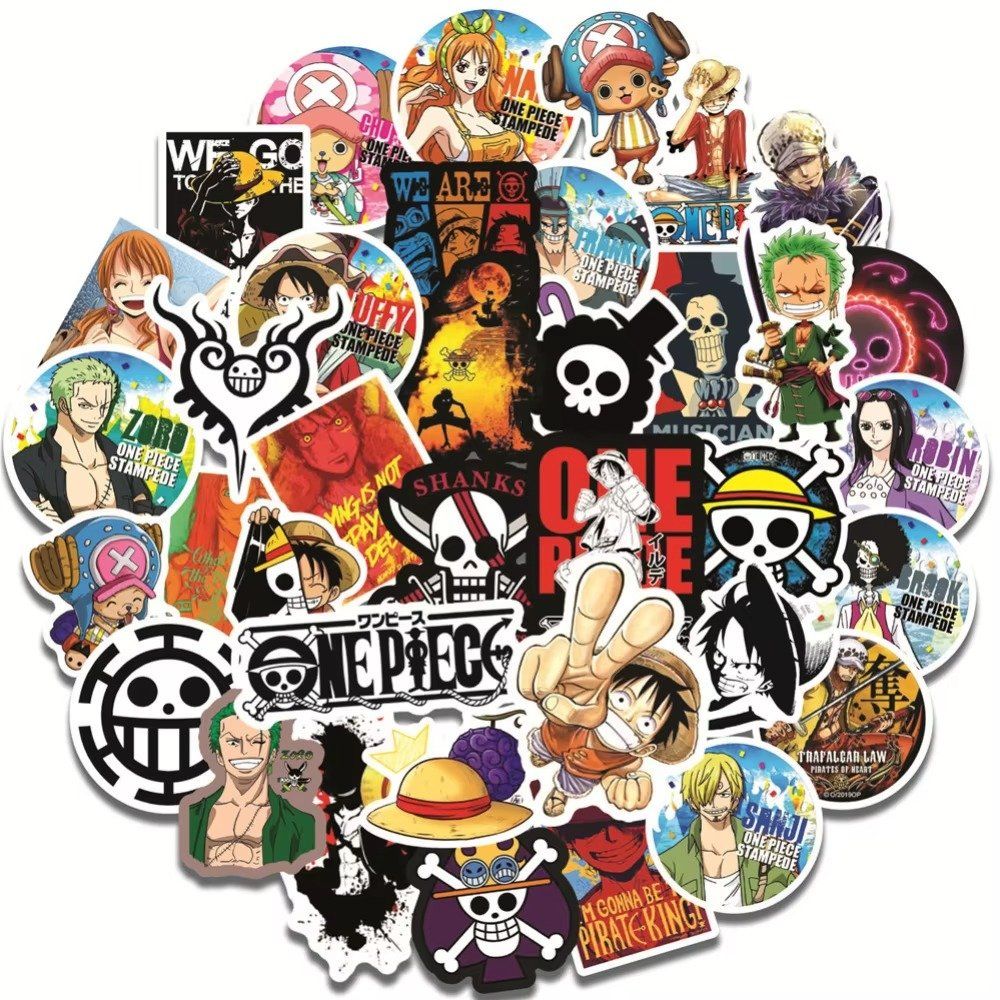 Sticker: 50 stk. Aufkleber Anime One Piece – Nuovo e nell'imballaggio originale da Uerkheim venduto da Kaufoption