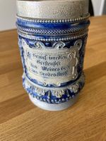 Antiker Bierkrug mit Zinndeckel, Sammlerstück, Top!