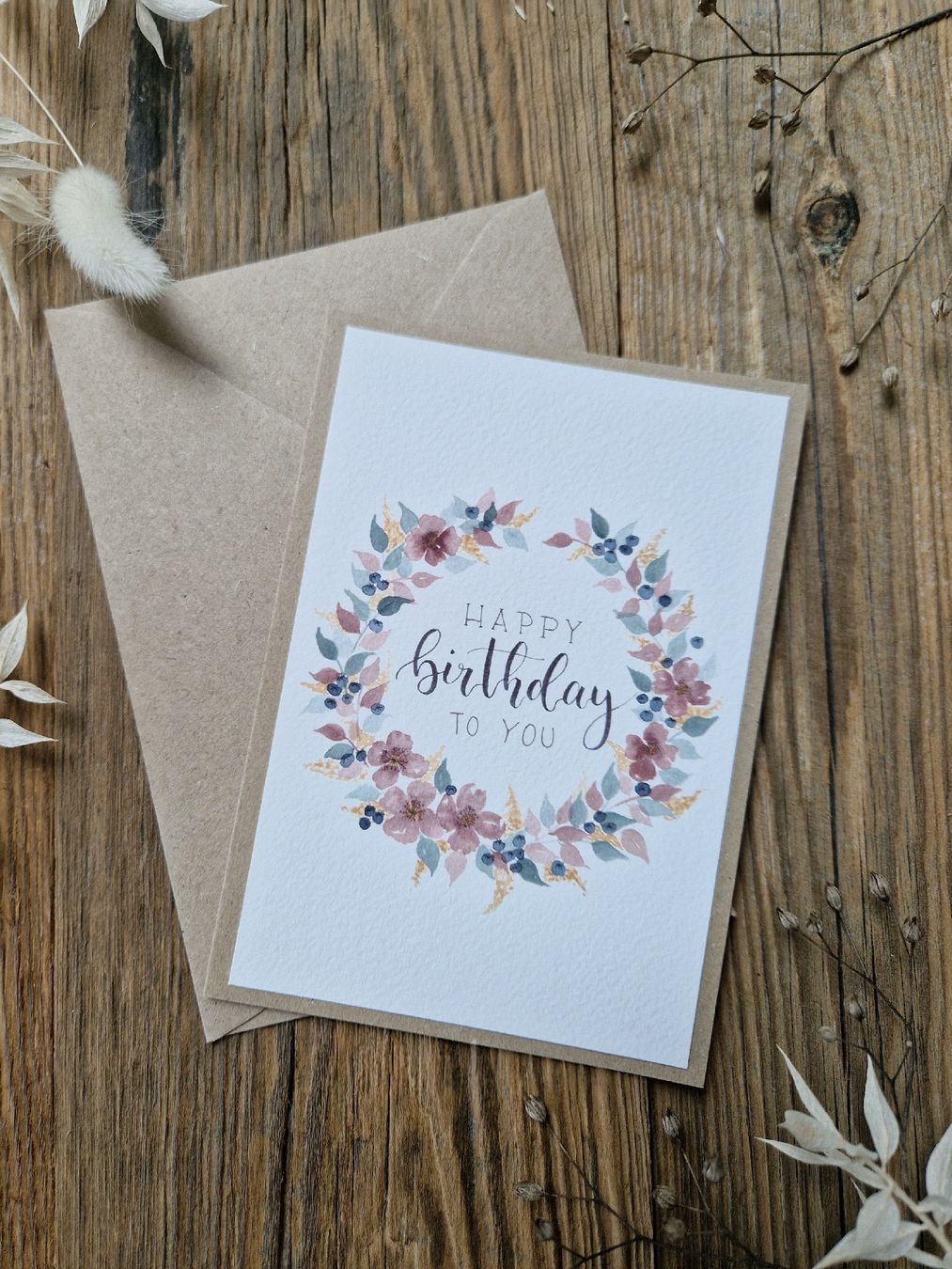 Cartoline: Handgemachte Grusskarte - Happy Birthday – Nuovo e nell'imballaggio originale da Grosshöchstetten venduto da sim_t9dc