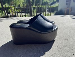 ZARA Plateau-Sandalen Gr. 37 Schwarz Sommer-Schuhe-Trends ☀️