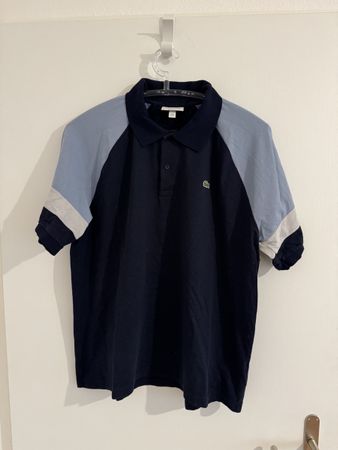 Lacoste Polo-Shirt Herren, Gr. XL, Blau/Grau, Top Zustand!