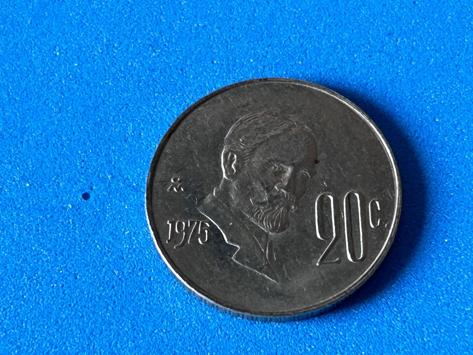 Tutti le monete: Mexico - 20 Centavos 1975 – Usato da Corcelles NE venduto da AJKader 6