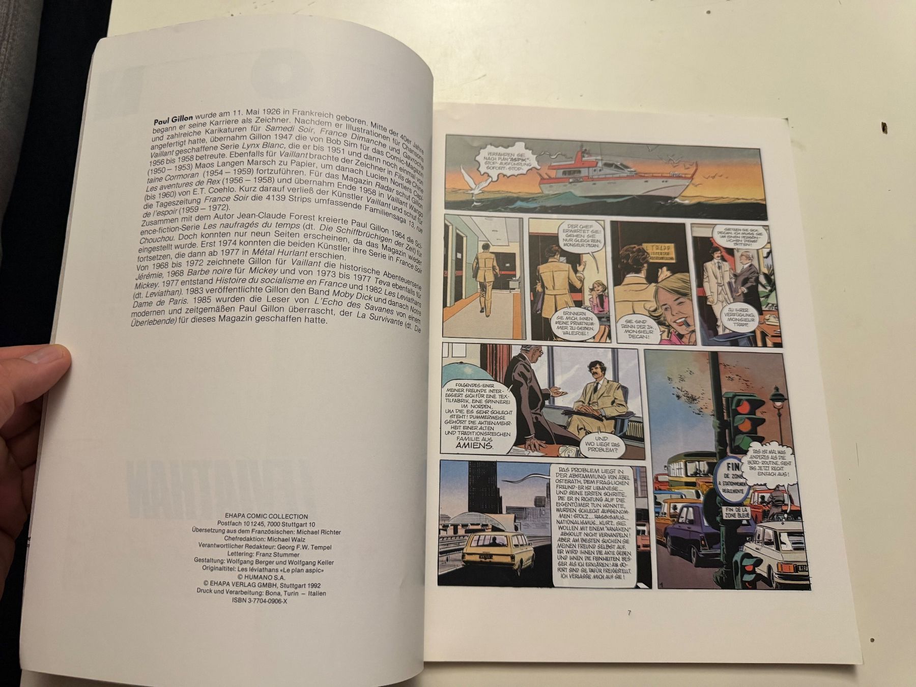 Fumetti: EHAPA COMIC COLLECTION BAND 1 - LEVIATHAN - Gillon – Usato da Münsingen venduto da Ganjam 3