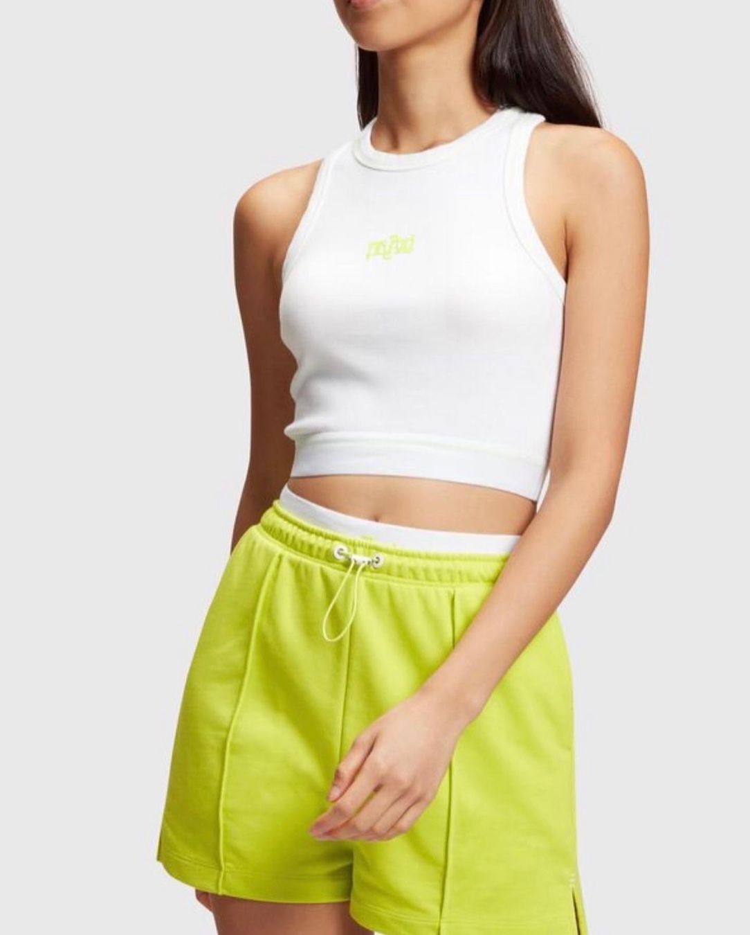 Esprit Blusen, T-Shirts & Tops: 2-in-1 Sweat Set: Lime yellow mit Logo-Print – Neu und originalverpackt aus Wittenbach von bes_k8vr 3