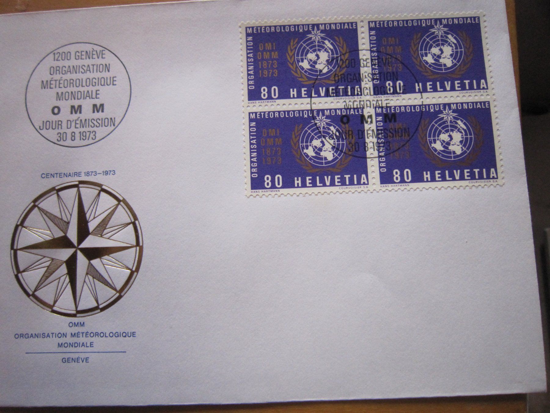Tutti i francobolli: GA 1973 FDC Serie Einzeln und 4er – Usato da Gordola venduto da Polentaefung 3