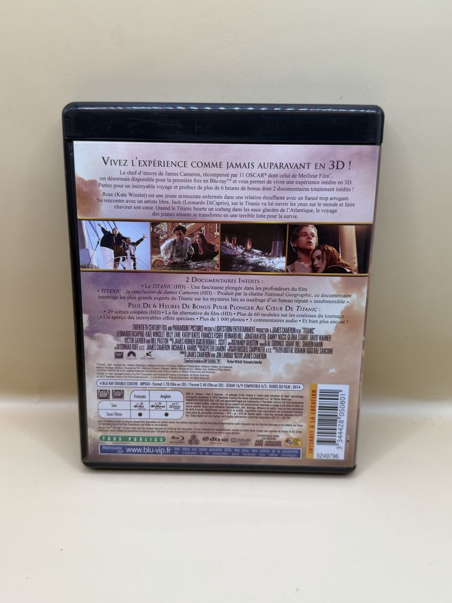 Tutti i DVDs: Titanic Blu-ray 3D - Edition Spéciale – Usato da Genève venduto da sho_67qj 1