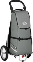 2 in 1 Lastenanhänger 55L Grau