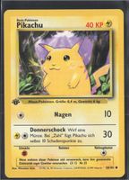 POKÉMON / Pikachu / Base Set 1999 1st Edition 🇩🇪
