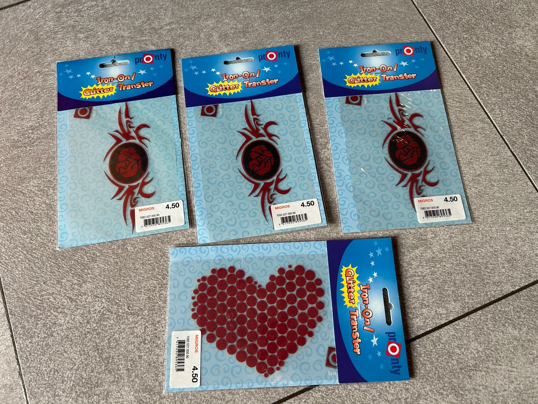 Toppe: Lot 4 Patch bugelbarer GLITZER Dekoration - NEU – Nuovo (secondo la descrizione) da Arbedo venduto da nadia1973