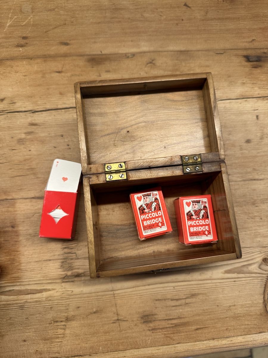 Giocattoli: Vintage Piccolo Bridge Set with Wooden Box – Nuovo (secondo la descrizione) da Seuzach venduto da Wolf936