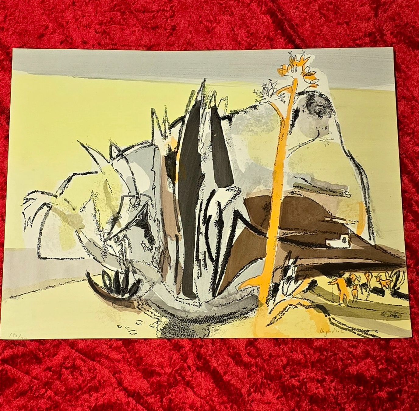 Grafica & Litografie: Max Hegetschwiler. Farblithografie. Handsigniert&nummeriert – Usato da Reinach BL venduto da Pendling