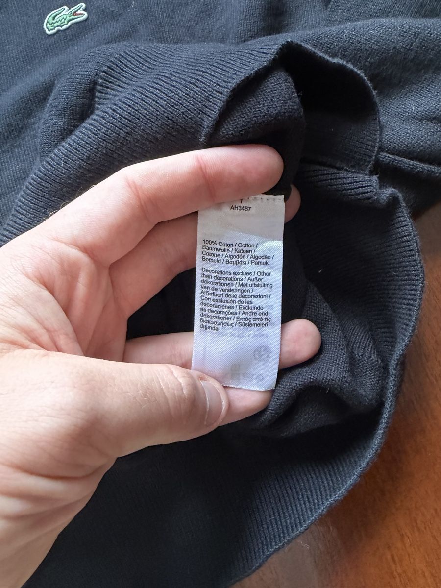 Lacoste Pulls & Sweat-shirts: Pull LACOSTE taille L noir coton 100% bon état – Neuf (Voir description) à Baulmes par resel_.tm 5