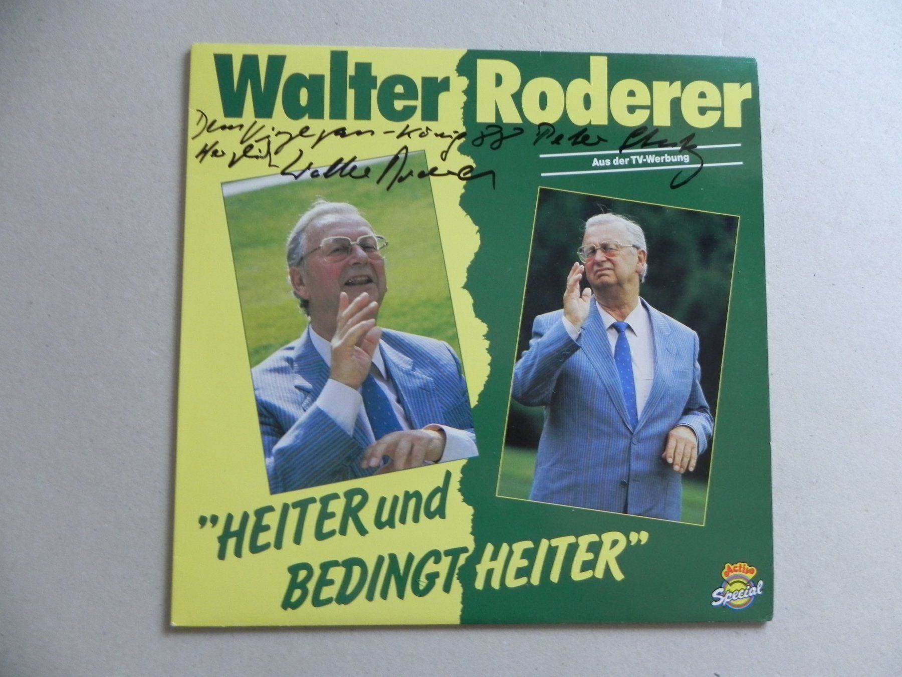 Dischi in vinile: LP Walter Roderer Autogramm Unterschrift – Usato da Siebnen venduto da krimsie