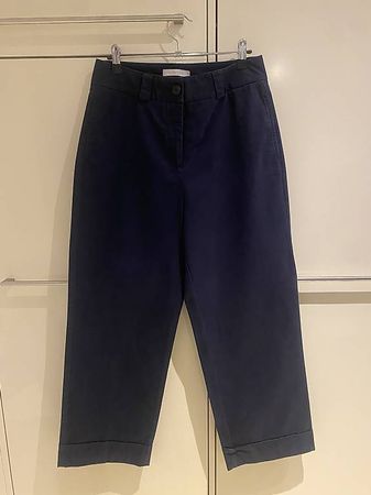 Lorena K Stoffhose Gr. 38 Dunkelblau  Neu