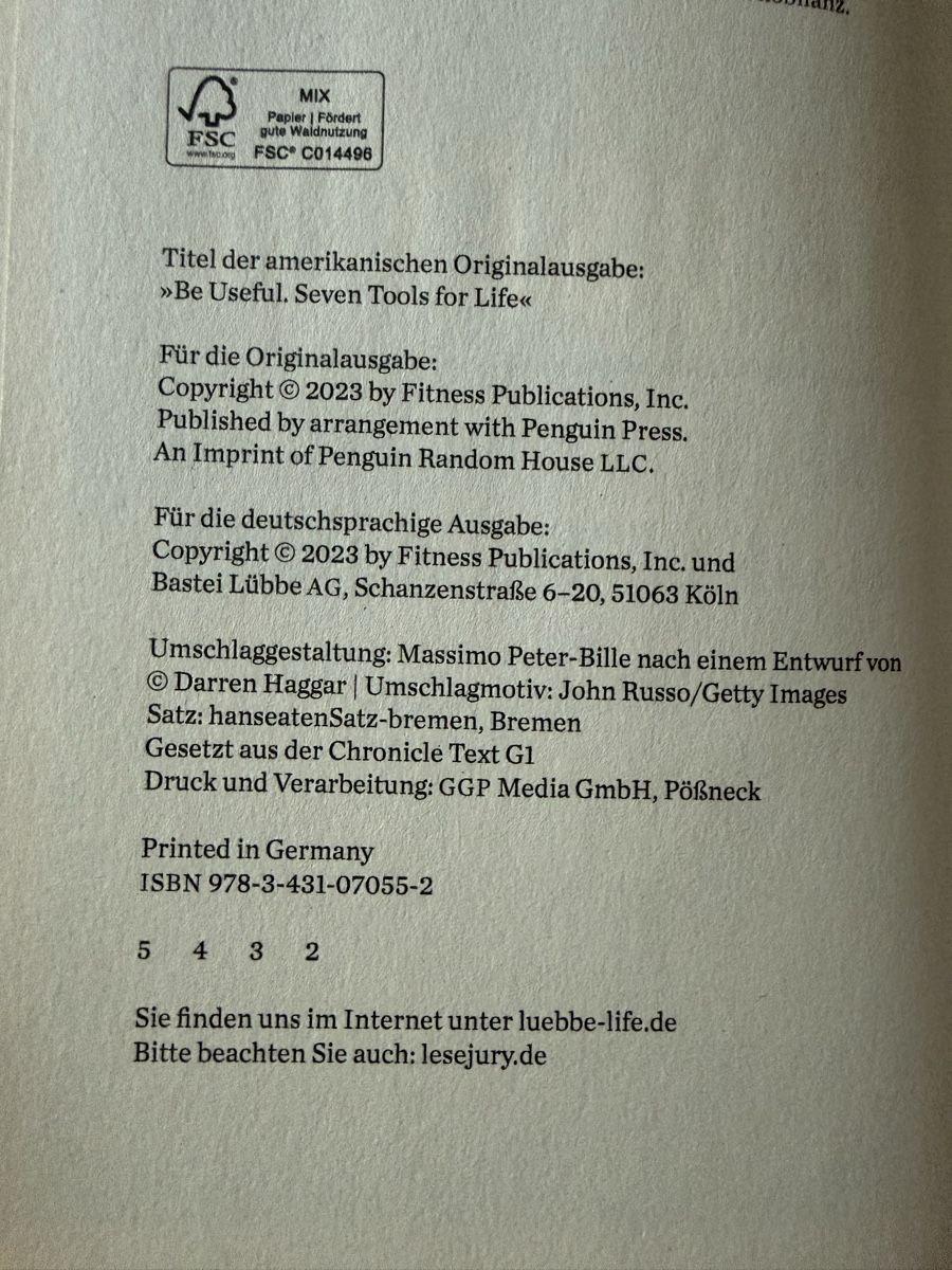 Bücher: Buch Be Useful Arnold Schwarzenegger – Gebraucht aus Buch am Irchel von Sweetharth 1