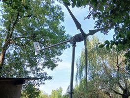 windgenerator 1500W-24V, 2m mast, hybridrichter,kabel