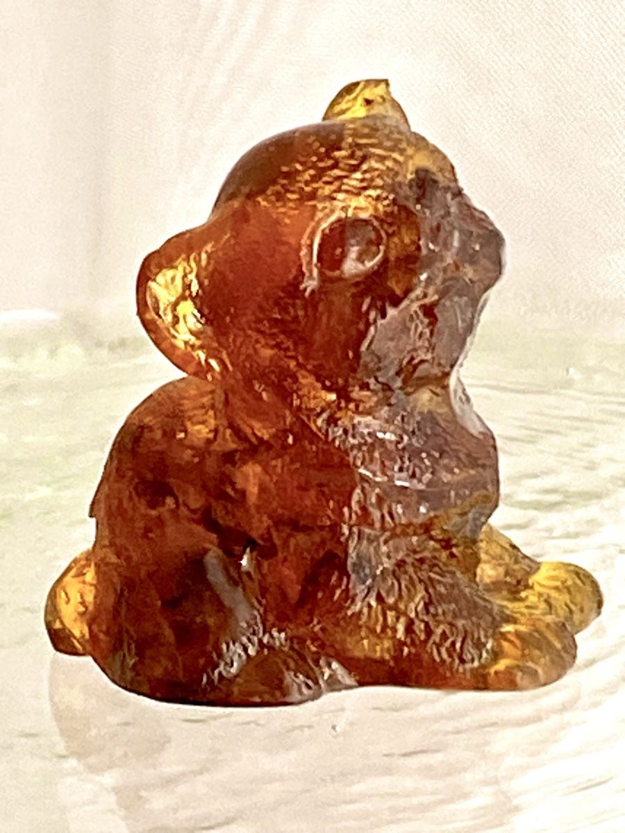 Statuette: Katzenfigur aus echten baltischen Bernstein – Nuovo (secondo la descrizione) da Egg b. Zürich venduto da Schoggi17