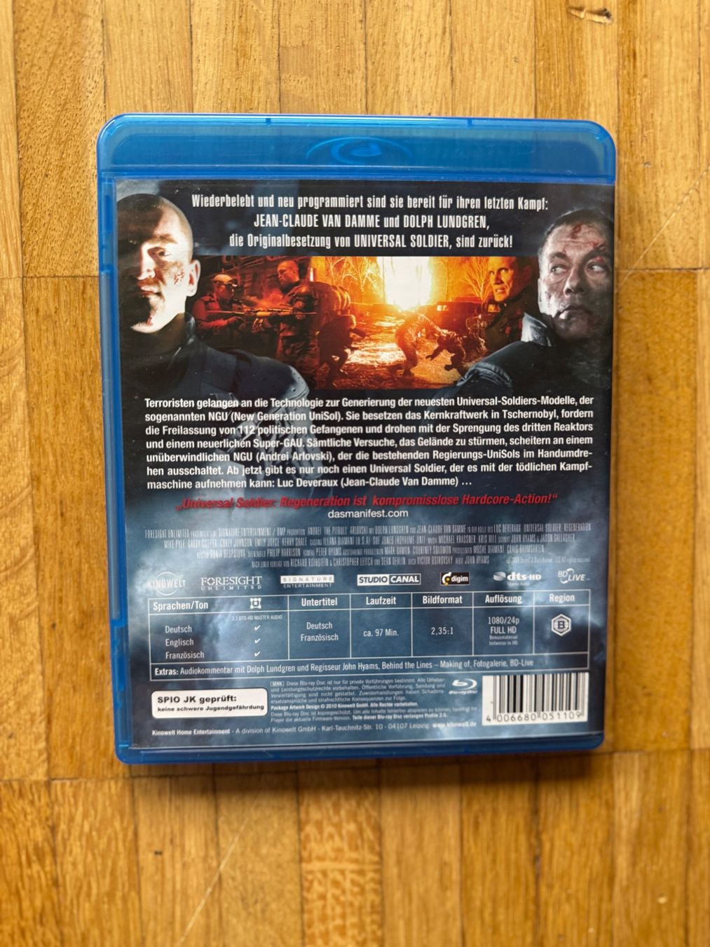 Tutti i DVDs: UNIVERSAL SOLDIER REGENARATION  (BLU-RAY) – Usato da Basel venduto da san_2qlq 1