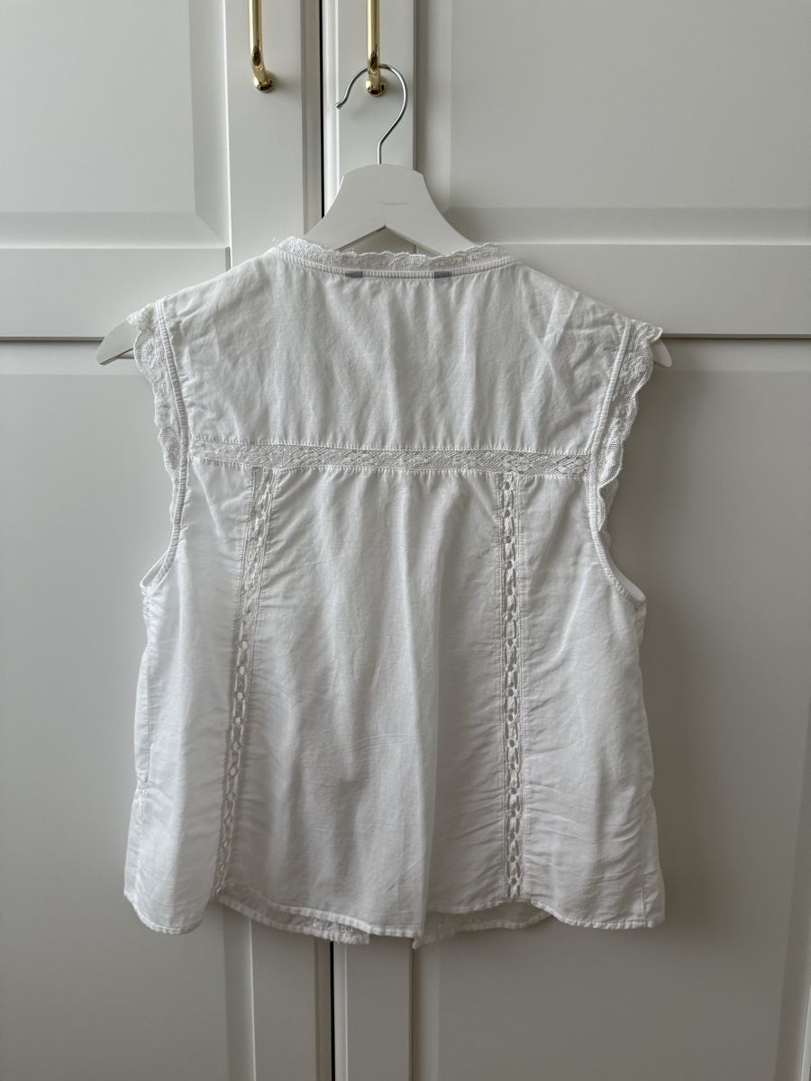 Zara Camicette: Zara Bluse Boho weiss Gr. 36 – Usato da Giswil venduto da Ody2 2