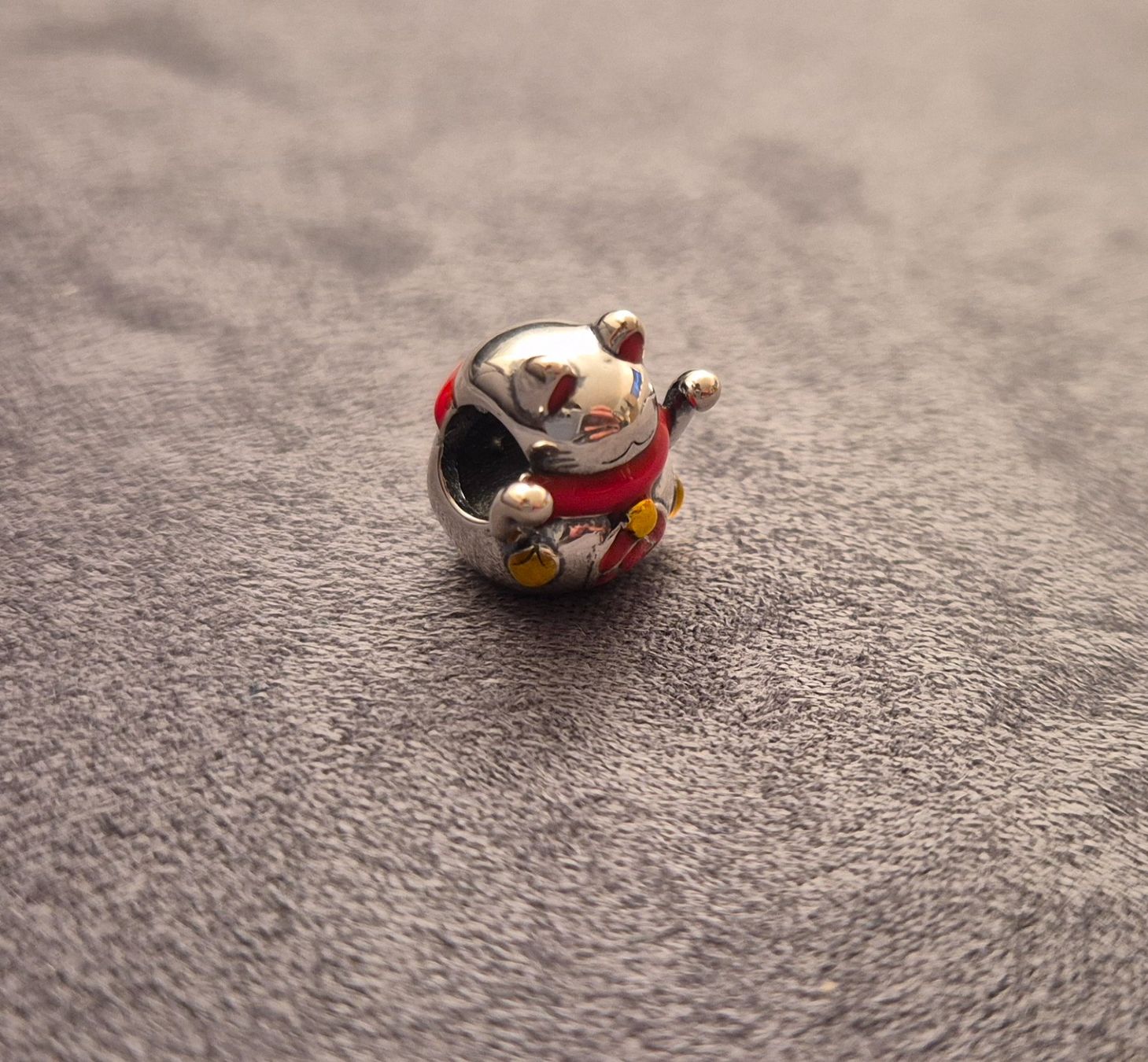 Ciondoli: Silber Charm Maneki-neko Katze +Garantie – Nuovo (secondo la descrizione) da Rotkreuz venduto da Carbone_Bijou-Shop 2