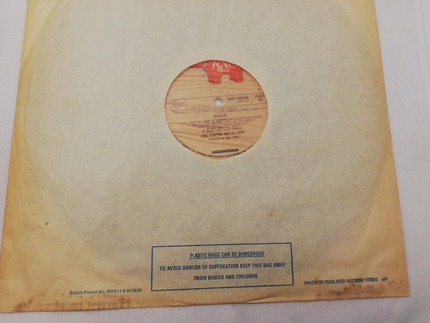 Schallplatten: ERIC CLAPTON - BACKLESS – Gebraucht aus Bern von Vinylsound.ch 4