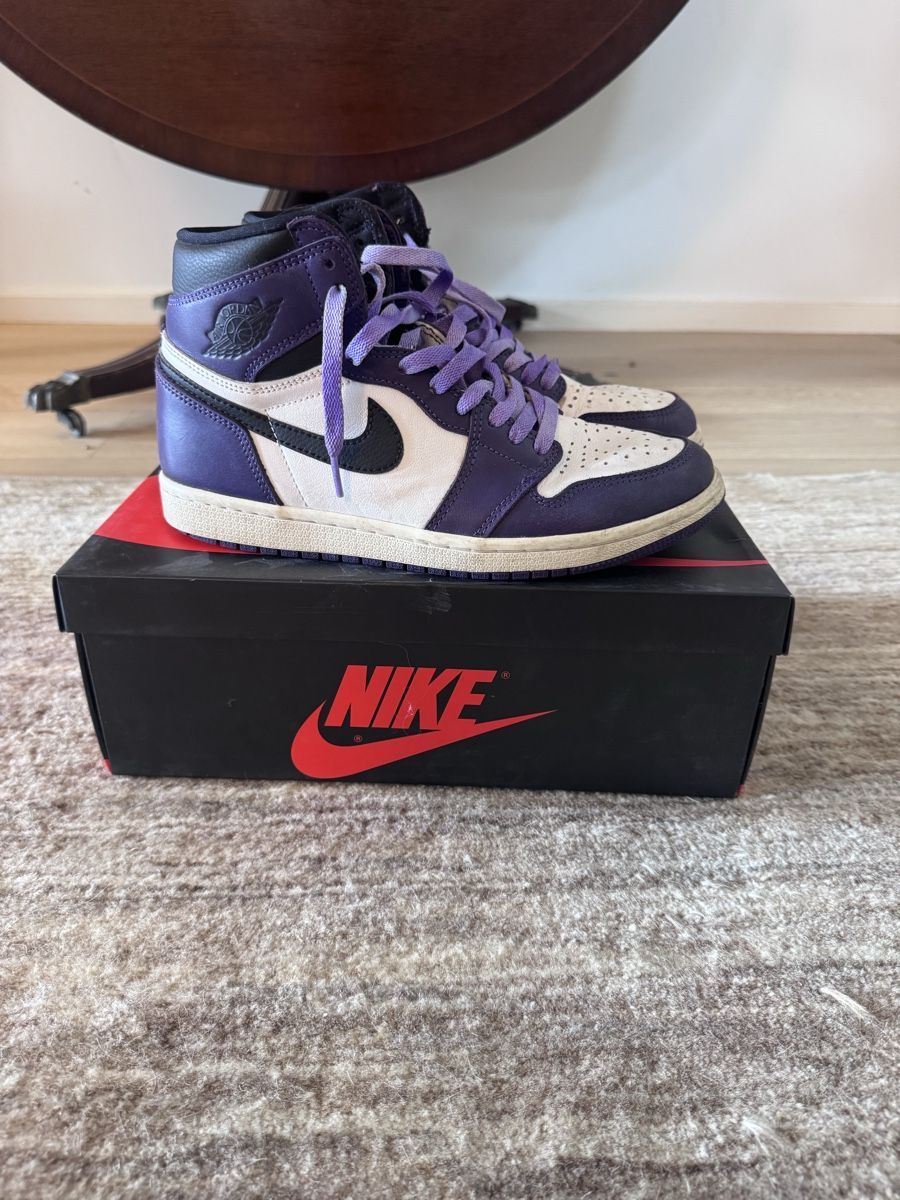 Jordan Scarpe da uomo: Baskets Jordan 1 violettes avec boîte, taille 41, parfaites  – Usato da satigny venduto da tri_kp2c 4