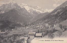 Champéry  VS   et les Dents blanches      en 1917