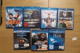 7x Bluray 3D Filme Hercules Mumie Point Break