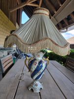 antike italienische Tisch Lampe Leuchte Pokal Henkel Form