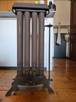 Rare poêle à gaz vintage Art Déco en fonte SGS 1054