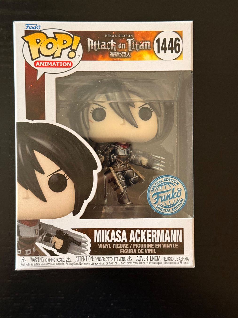 Funko Figuren: Funko Pop Animation Attack on Titan - Mikasa Ackermann #1446 – Neu (gemäss Beschreibung) aus Dornach von profi-shopper