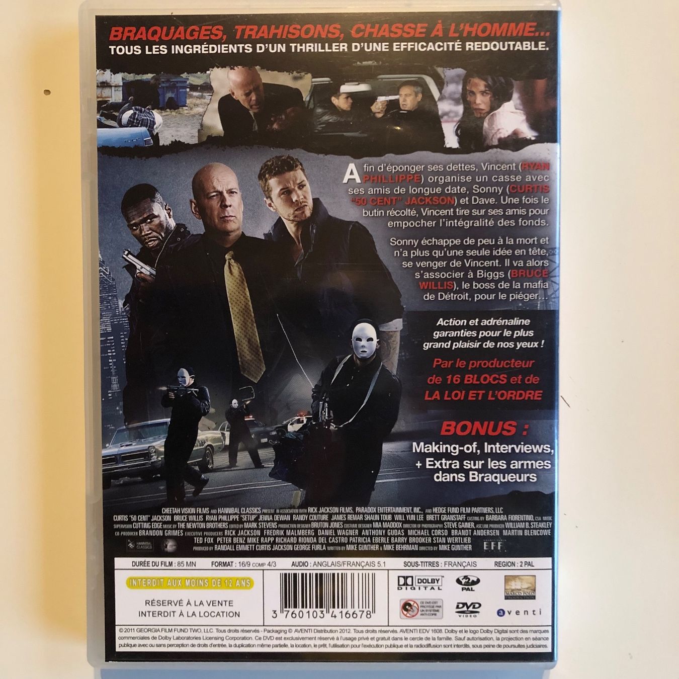 Tutti i DVDs: BRAQUEURS (BRUCE WILLIS) – Usato da St-Cierges venduto da Crisi53 1