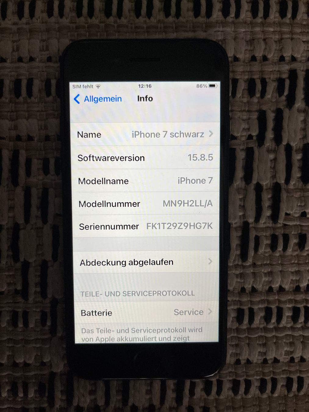Apple Handys / Smartphones: IPhone 7 schwarz – Gebraucht aus Winterthur von tbuyer 2