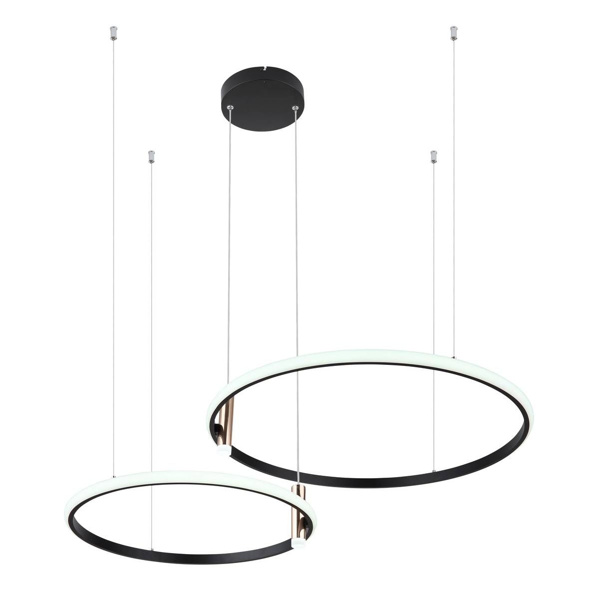 Lampadari & plafoniere: LED Pendelleuchte, Schwarz, 70 cm Ø – Nuovo (secondo la descrizione) da Kreuzlingen venduto da Smart-Light 4