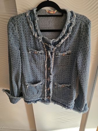 Damen Jacke Jeans-Optik Grösse 38 Top Zustand